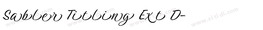 Sabler Titling Ext D字体转换